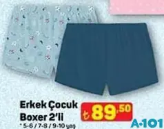 ERKEK ÇOCUK BOXER 2'Lİ fiyat ve kampanya bilgisi